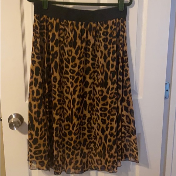 LulaRoe Leopard Print Lola Skirt